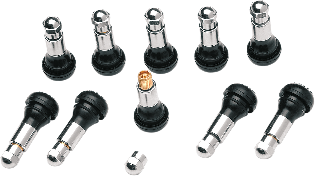 DILL AIR CONTROLS Valve Stem - Pull-In - Black/Chrome TR-413WZS — image 1