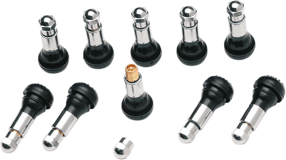 DILL AIR CONTROLS Valve Stem - Pull-In - Black/Chrome TR-413WZS — image 1