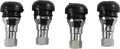 MOOSE OFFROAD Valve Stem - Push-In - Chrome/Black TR412C-B4 — image 1