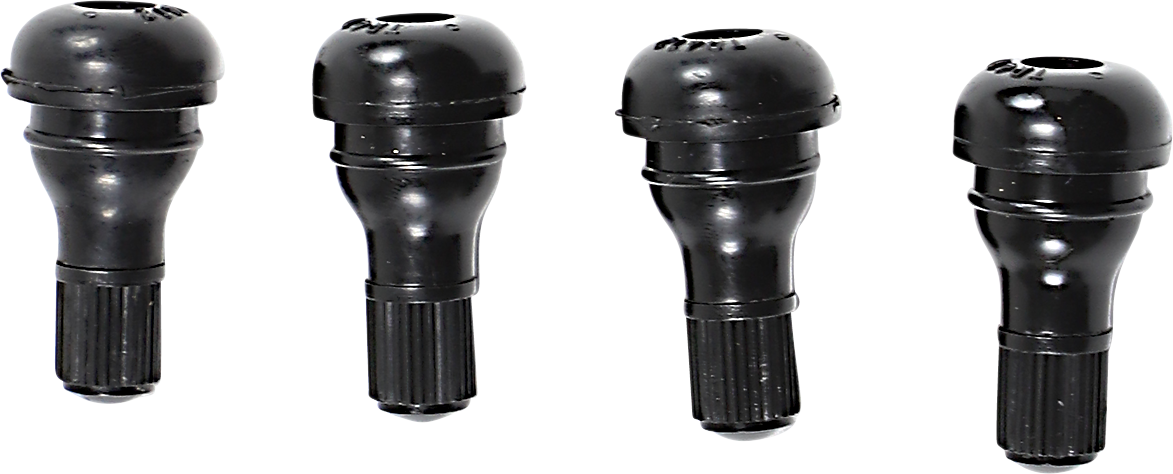 MOOSE OFFROAD Valve Stem - Push-In - Chrome/Black TR412C-B4 — image 2