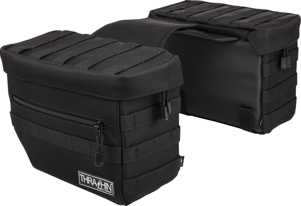 THRASHIN SUPPLY CO. Essential Saddlebags - Black TSB-0006 — image 1