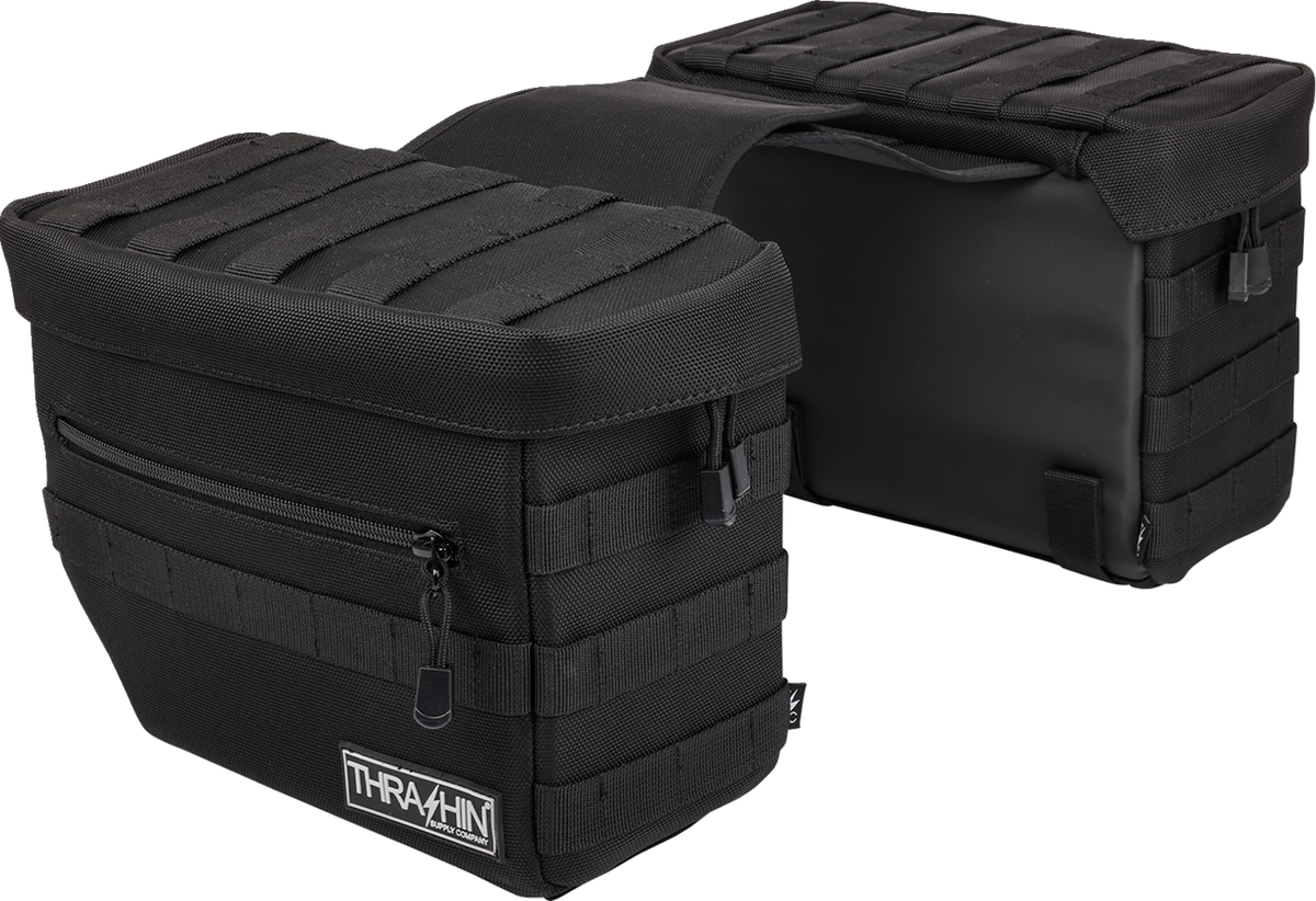 THRASHIN SUPPLY CO. Essential Saddlebags - Black TSB-0006 — image 1