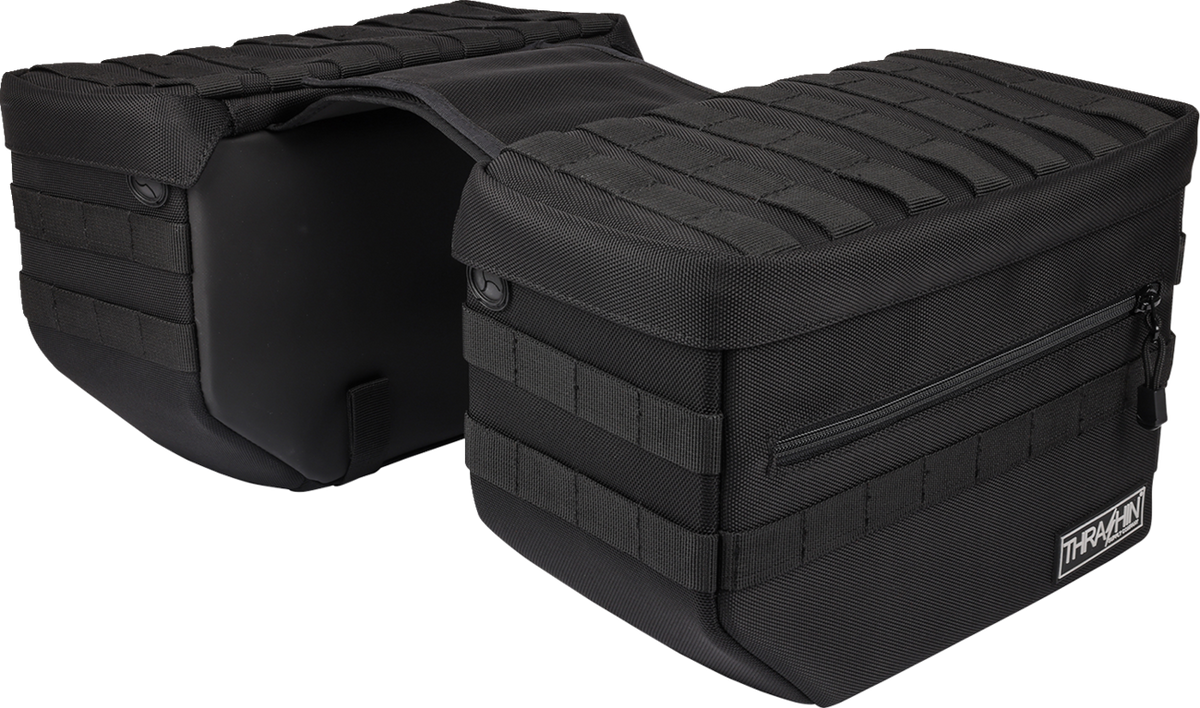 THRASHIN SUPPLY CO. Escape Saddlebags - Black TSB-0007 — image 1
