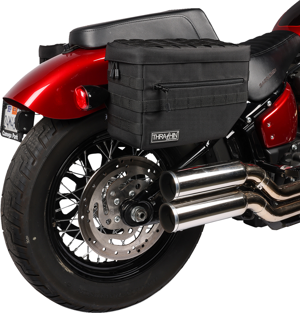 THRASHIN SUPPLY CO. Escape Saddlebags - Black TSB-0007 — image 12