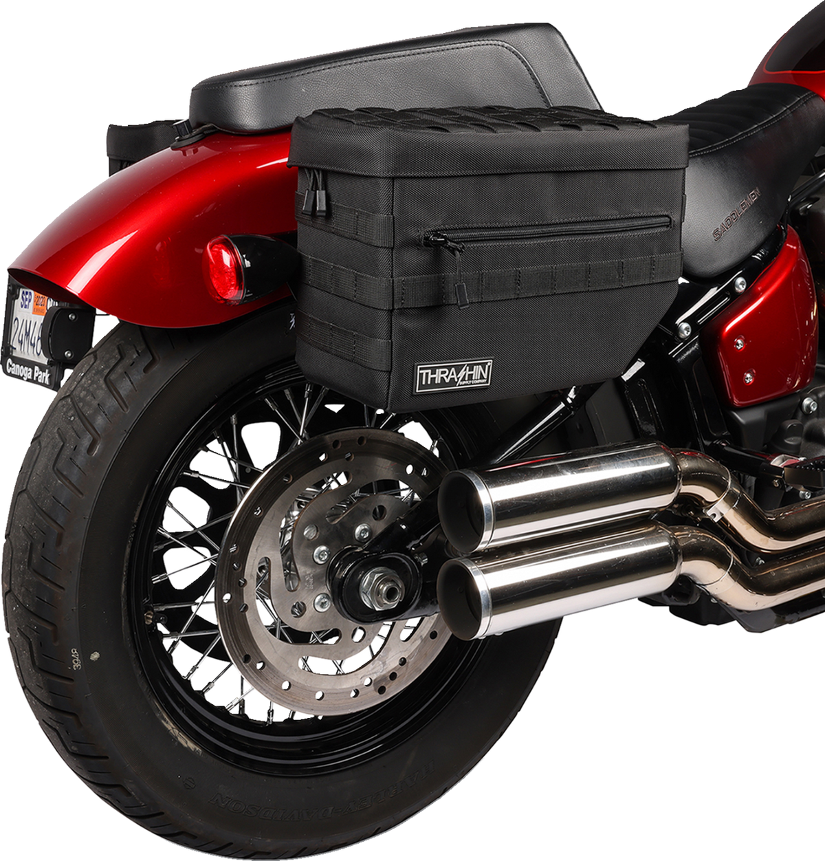 THRASHIN SUPPLY CO. Escape Saddlebags - Black TSB-0007 — image 12