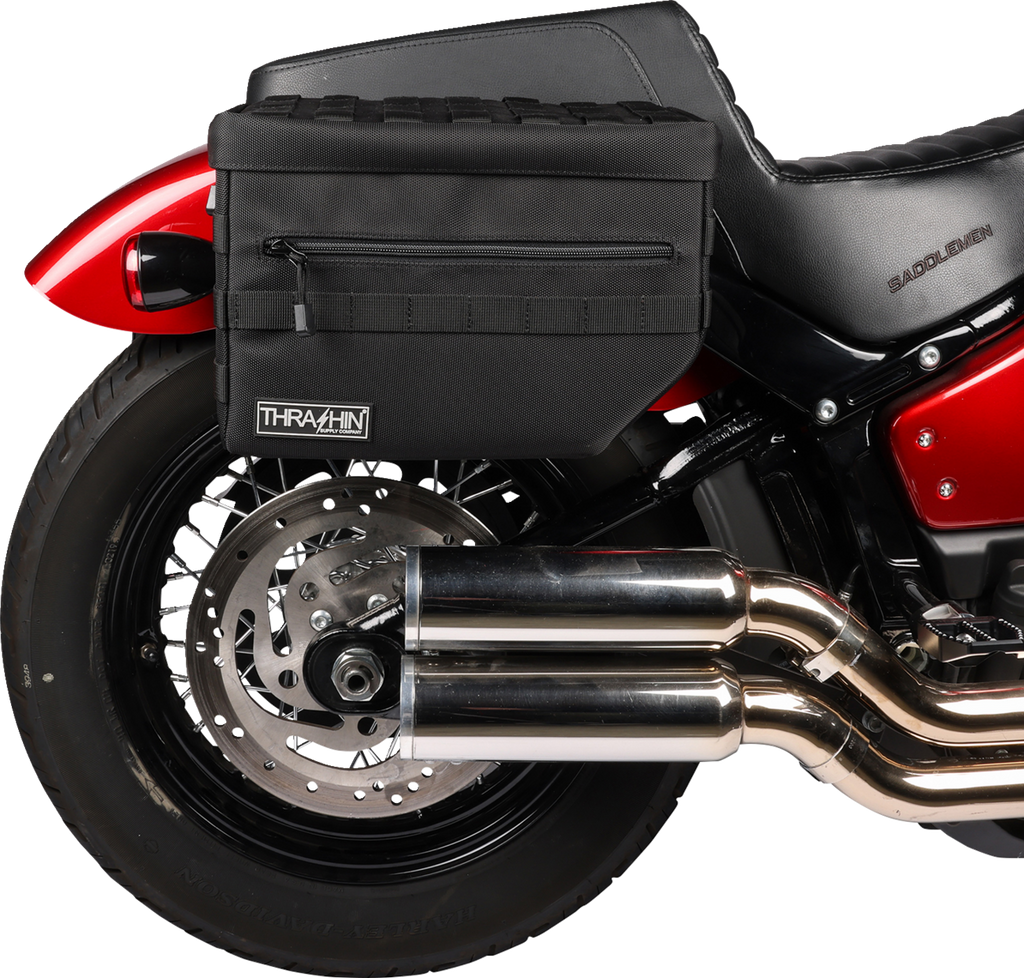THRASHIN SUPPLY CO. Escape Saddlebags - Black TSB-0007 — image 13