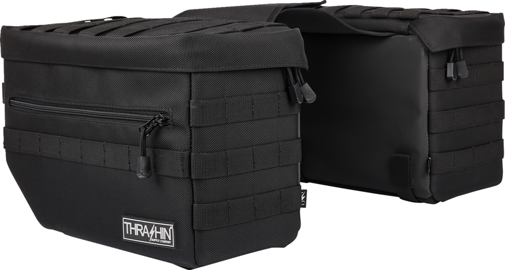 THRASHIN SUPPLY CO. Escape Saddlebags - Black TSB-0007 — image 4