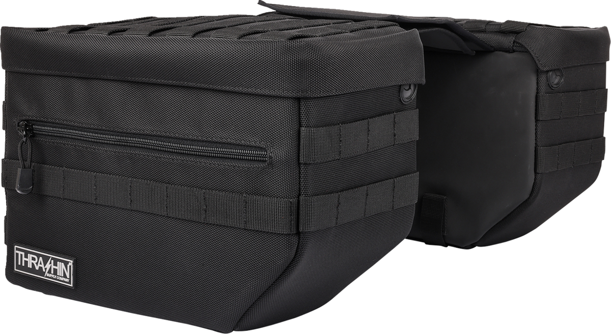 THRASHIN SUPPLY CO. Escape Saddlebags - Black TSB-0007 — image 7