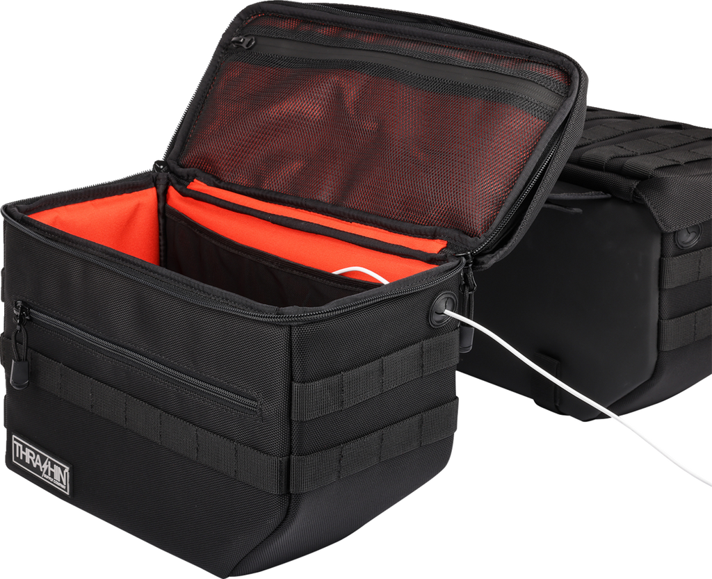 THRASHIN SUPPLY CO. Escape Saddlebags - Black TSB-0007 — image 8