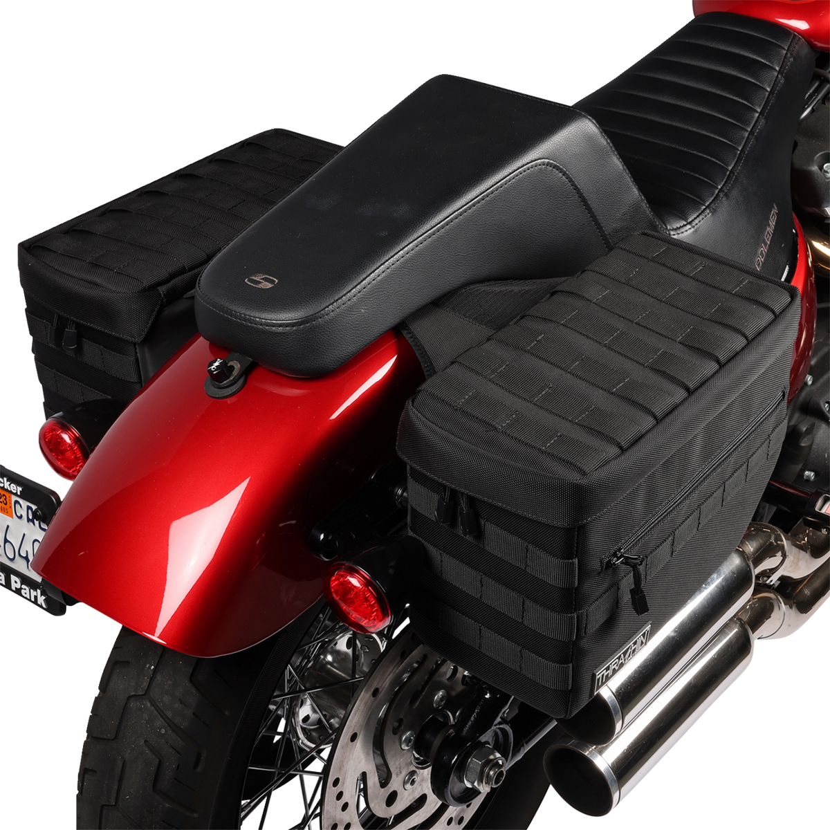 THRASHIN SUPPLY CO. Escape Saddlebags - Black TSB-0007 — image 9