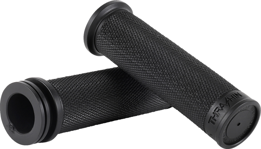 THRASHIN SUPPLY CO. Moto Grips - 1" - Slim - Black TSC-2711-1 — image 1
