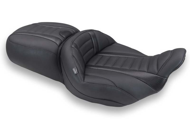 Mustang Super Touring Extended-Reach One-Piece Seat for Harley-Davidson Road Glide and Street Glide Models – Black – 89480 - supplier image 1