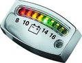Kuryakyn LED Battery Gauge - Universal, Chrome - supplier image 1