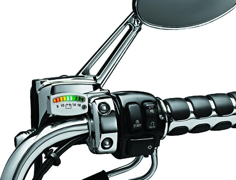 Kuryakyn LED Battery Gauge - Universal, Chrome - supplier image 2