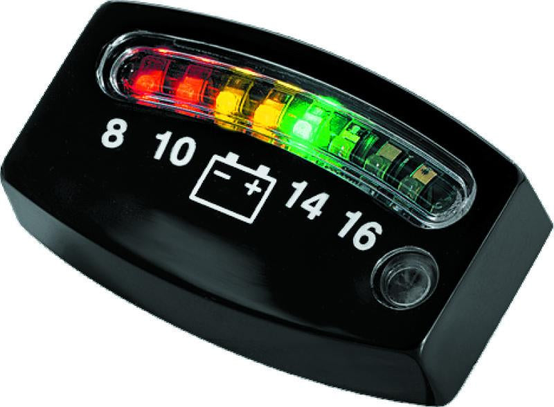 Kuryakyn LED Battery Gauge - Universal, Black - supplier image 1