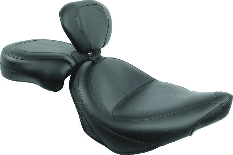 Mustang Standard Touring Two-Piece Seat with Driver Backrest for Victory Vegas and Kingpin Models – Black – 79381 - supplier image 2