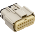 NAMZ Molex MX-150 16-Position Female Main Harness Connector for 2007-Up Harley-Davidson Glide Models - Gray – NM-33472-1602 - supplier image 1
