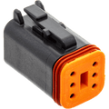 NAMZ Deutsch DT Series, 6-Position Female Connector (BLACK) – DP-6B - supplier image 1