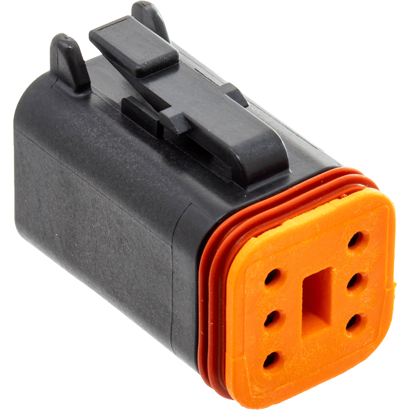 NAMZ Deutsch DT Series, 6-Position Female Connector (BLACK) – DP-6B - supplier image 1