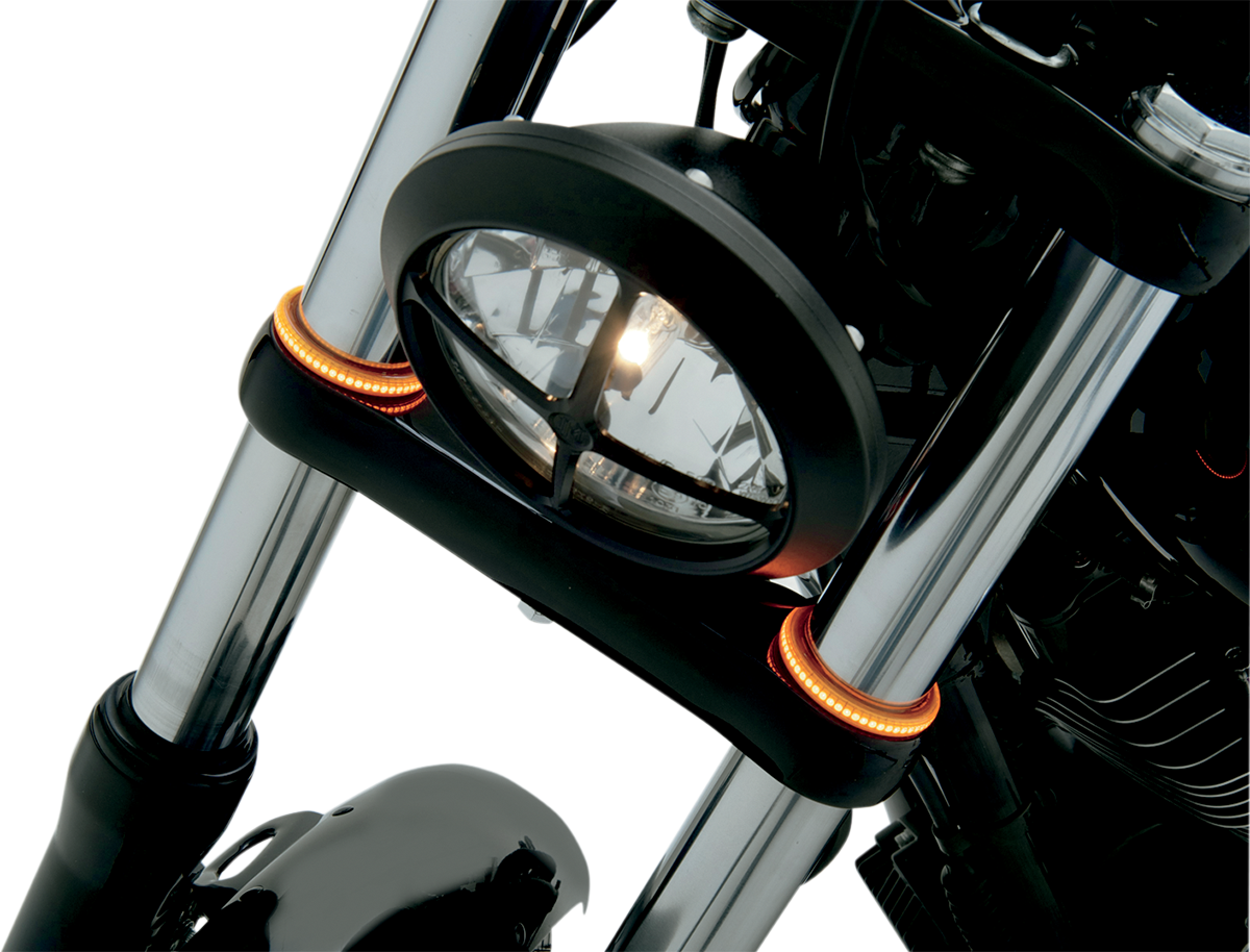CUSTOM DYNAMICS WRAPZ® Fork Lights - 39 mm - Amber Lens TW39AA — image 1