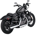 Vance & Hines Twin Slash 3" Slip-ons – Sportster — Chrome — manufacturer image 1