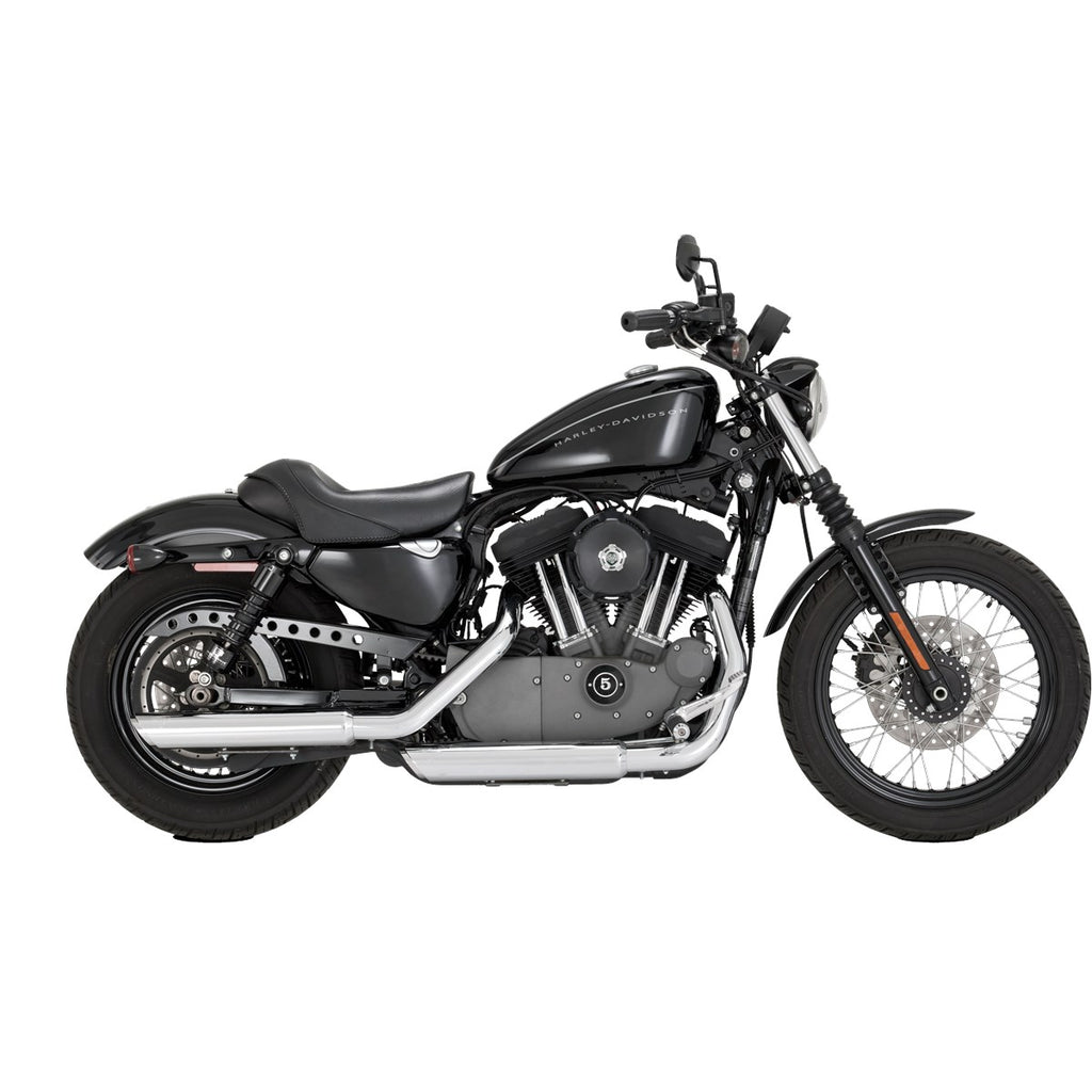 Vance & Hines Twin Slash 3" Slip-ons – Sportster — Chrome — manufacturer image 3