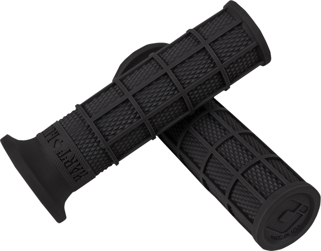 ODI Hart-Luck Signature Full-Waffle Slip-On Grips - Black V02FWB — image 1