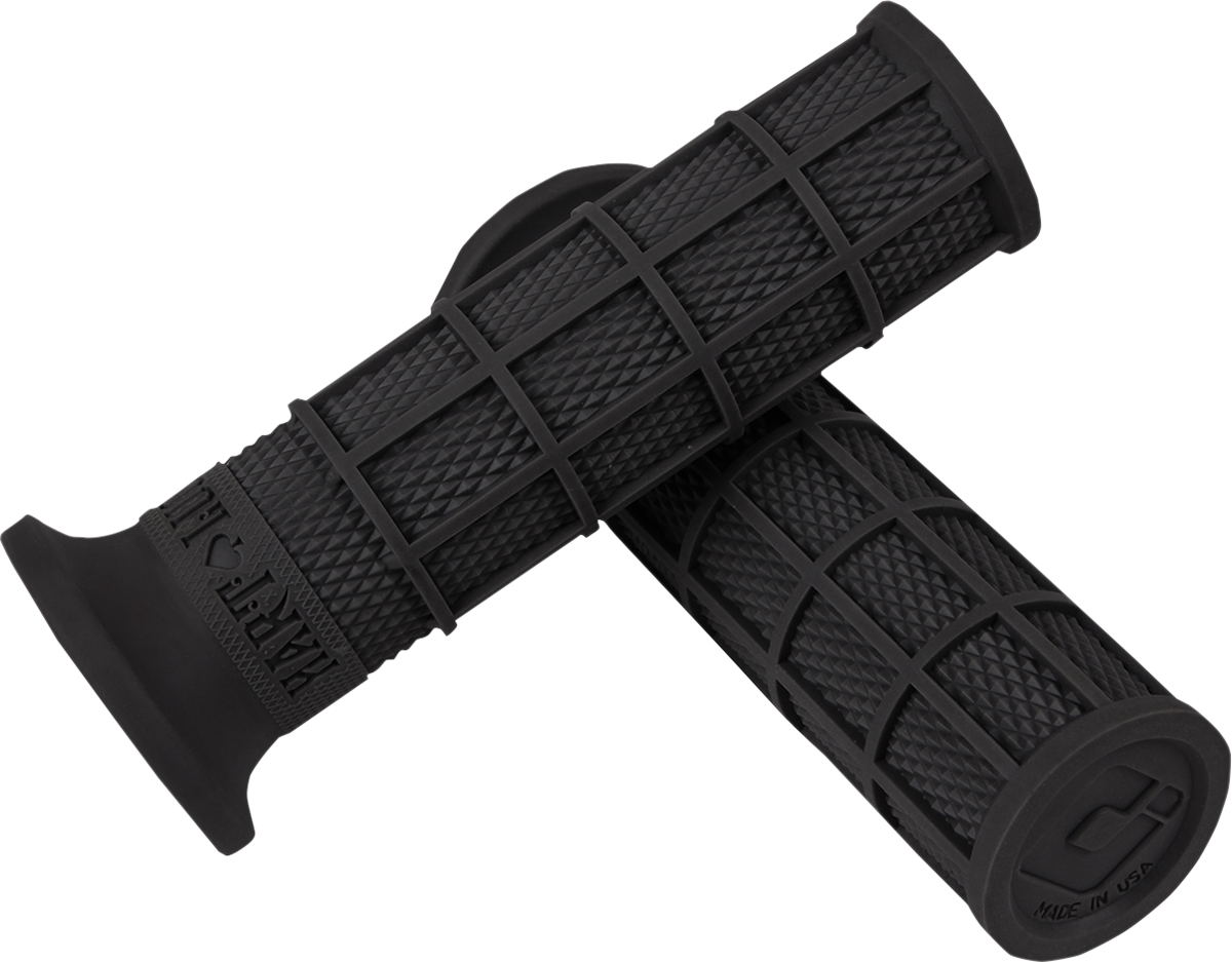 ODI Hart-Luck Signature Full-Waffle Slip-On Grips - Black V02FWB — image 1