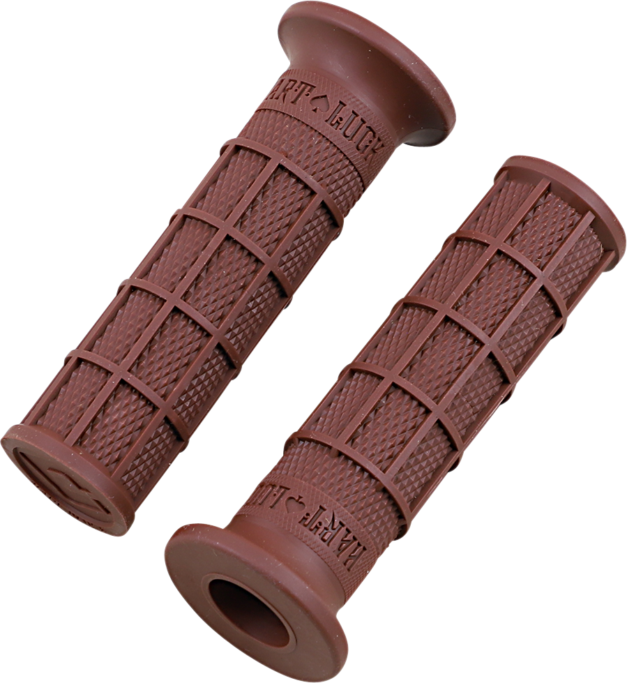 ODI Hart-Luck Signature Full-Waffle Slip-On Grips - Brown V02FWBN — image 1