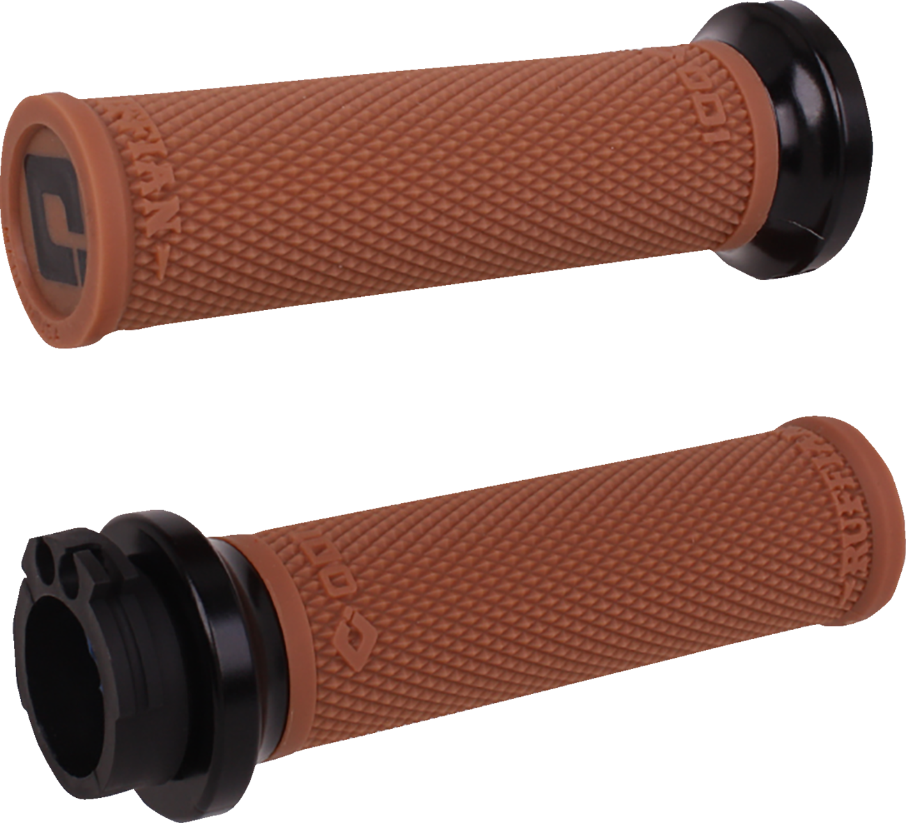ODI Ruffian Lock-On Street Grips - Cable - Gum/Black V30HCWGR-B — image 1