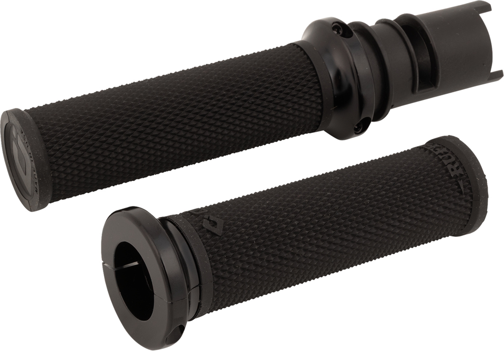 ODI Ruffian Lock-On Street Grips - CVO - Black/Black V30HTCB-B — image 1