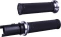 ODI Ruffian Lock-On Street Grips - CVO - Black/Silver V30HTCB-S — image 1