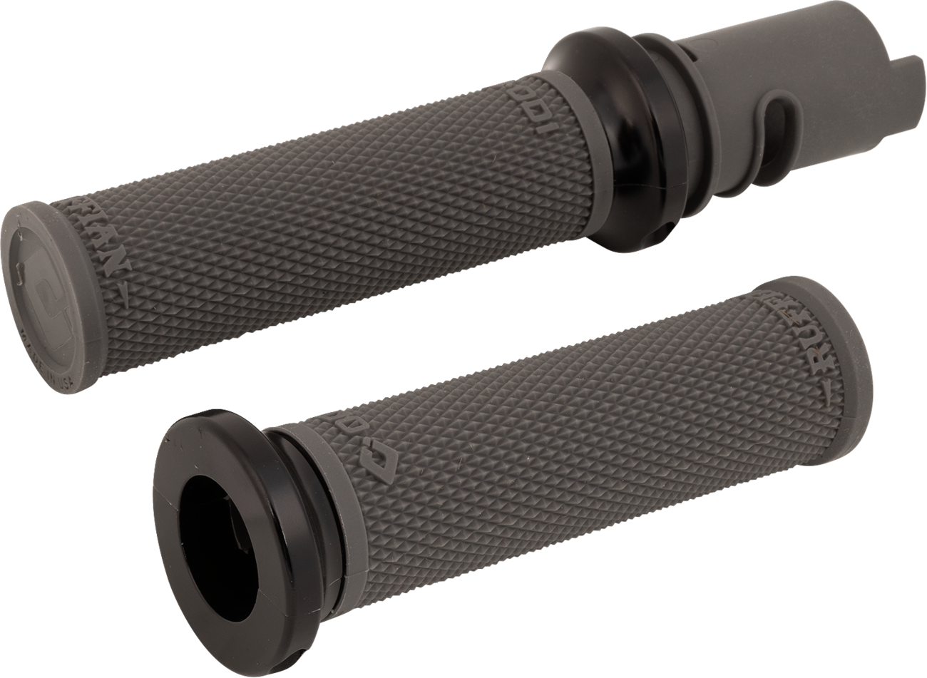 ODI Ruffian Lock-On Street Grips - CVO - Graphite/Black V30HTCH-B — image 1