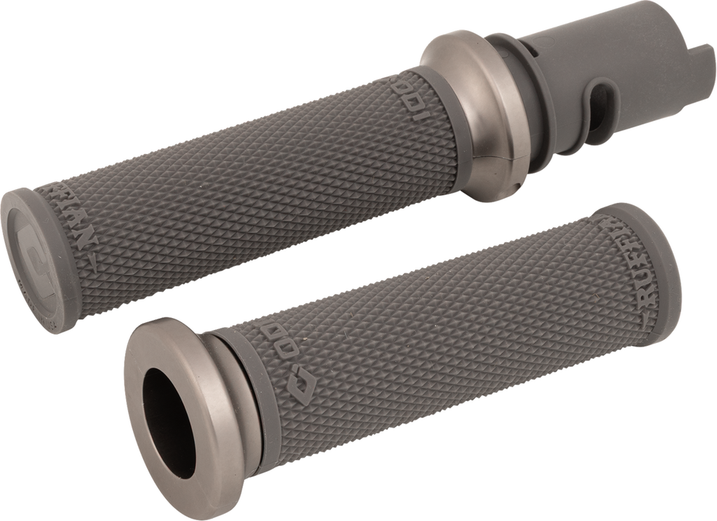 ODI Ruffian Lock-On Street Grips - CVO - Graphite/Gunmetal V30HTCH-H — image 1
