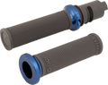ODI Ruffian Lock-On Street Grips - CVO - Graphite/Blue V30HTCH-U — image 1
