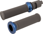 ODI Ruffian Lock-On Street Grips - CVO - Graphite/Blue V30HTCH-U — image 1