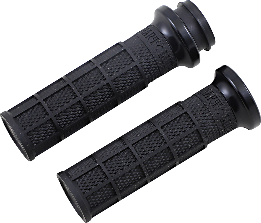 ODI Hart-Luck Signature V-Twin Lock-On™ Grips - Cable - Black/Black V31HCW-BB-B — image 1