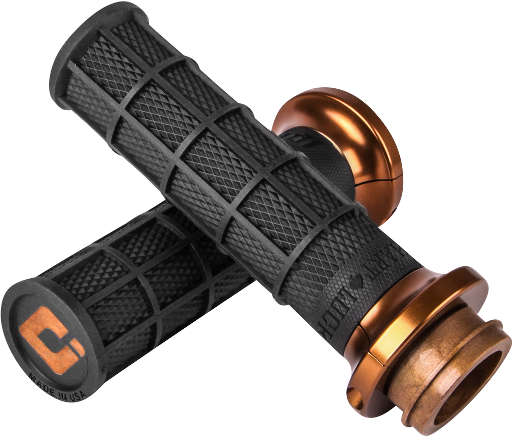 ODI Hart-Luck Signature V-Twin Lock-On™ Grips - Cable - Black/Bronze V31HCW-BZ-Z — image 1