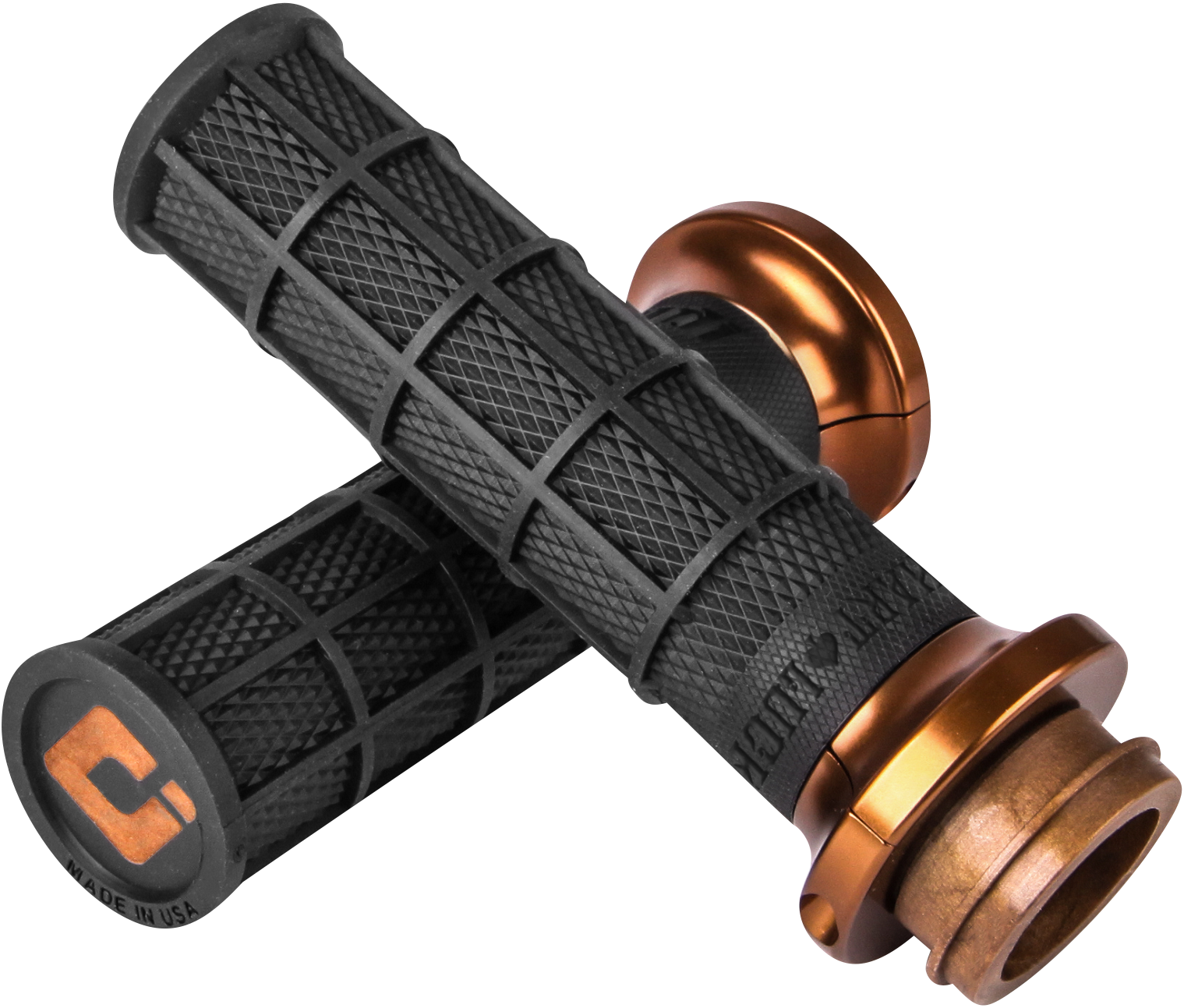 ODI Hart-Luck Signature V-Twin Lock-On™ Grips - Cable - Black/Bronze V31HCW-BZ-Z — image 1
