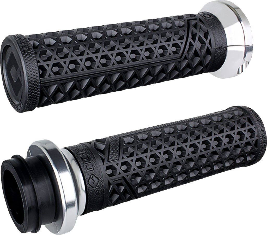 ODI Vans Harley Davidson Grips - Cable - Black/Silver V31VHCWB-S — image 1