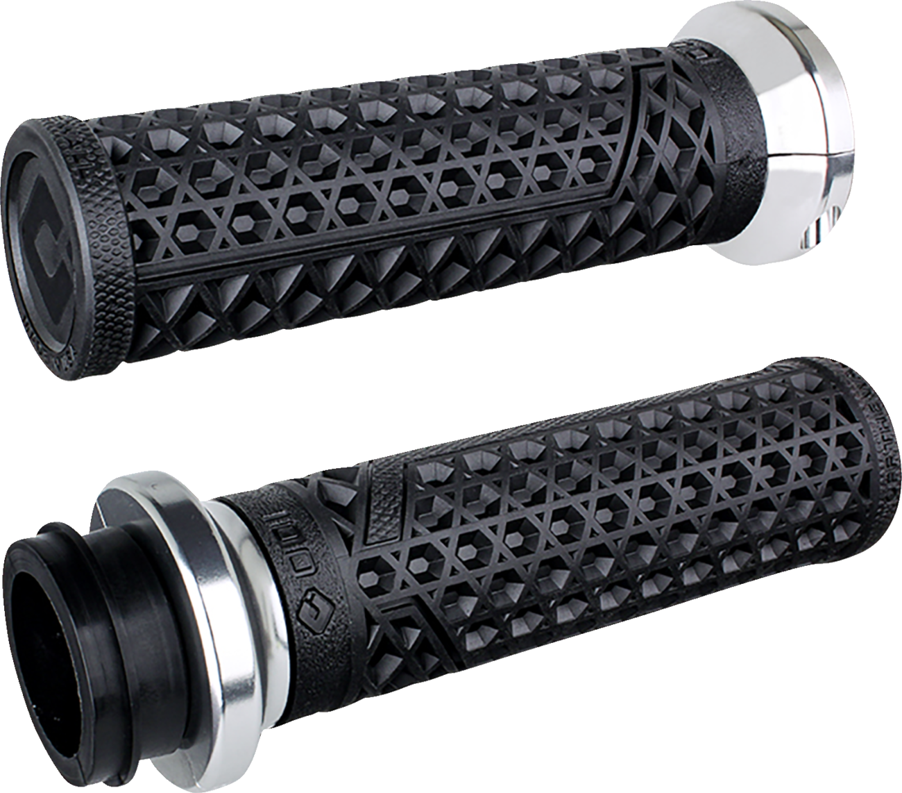 ODI Vans Harley Davidson Grips - Cable - Black/Silver V31VHCWB-S — image 1