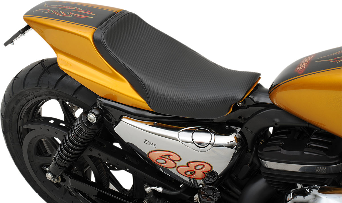 SADDLEMEN Eliminator Seat - Black - Carbon Fiber Z4203 — image 2