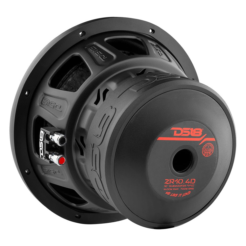 DS18 ZR10.4D ZR 10" Subwoofer 700 Watts Rms DVC 4-Ohm — image 3