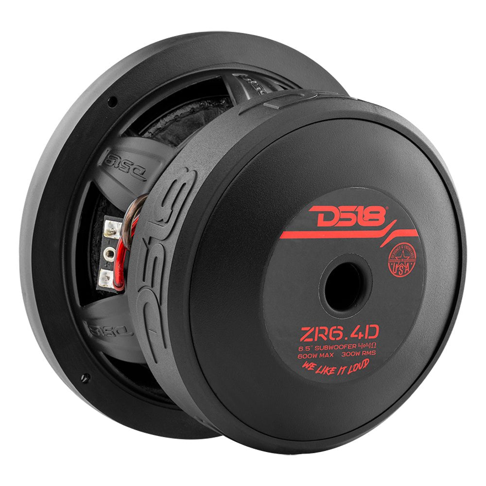 DS18 ZR6.4D ZR 6.5" Subwoofer 300 Watts Rms DVC 4-Ohm — image 3