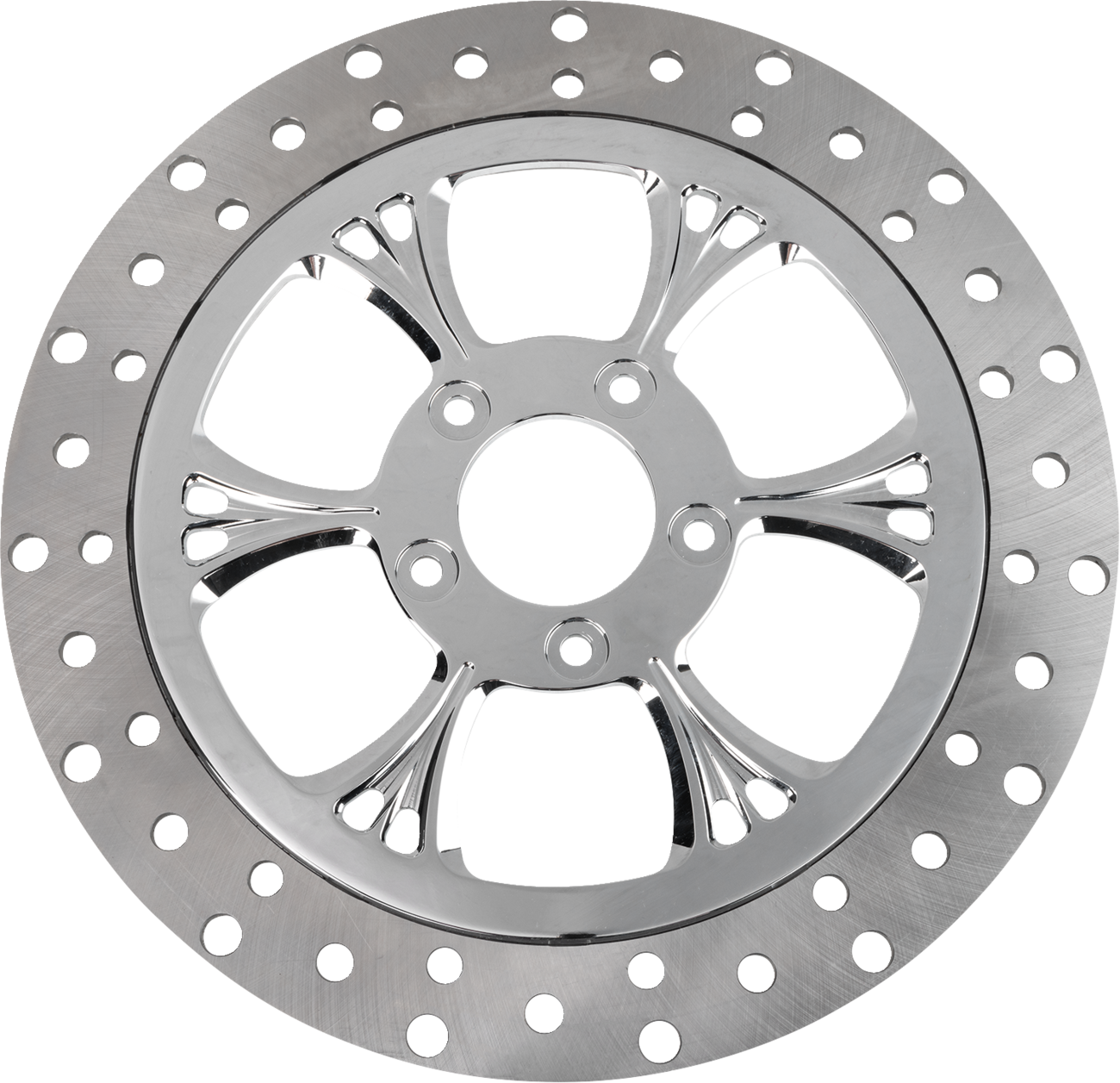 RC COMPONENTS Floating Brake Rotor - Front Left - Majestic - 320 mm - Chrome ZSSCOG320A-102C-LF2K — image 1