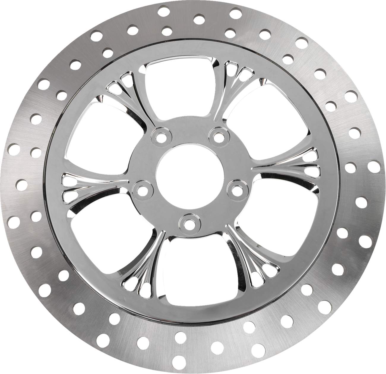 RC COMPONENTS Floating Brake Rotor - Front Right - Majestic - 320 mm - Chrome ZSSCOG320A-102C-RF2K — image 1