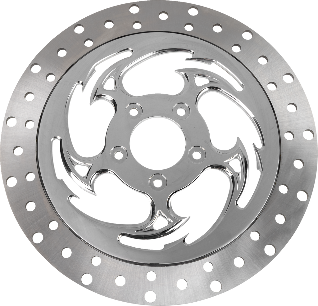 RC COMPONENTS Floating Brake Rotor - Front Left - Savage - 320 mm - Chrome ZSSCOG320A-85C-LF2K — image 1