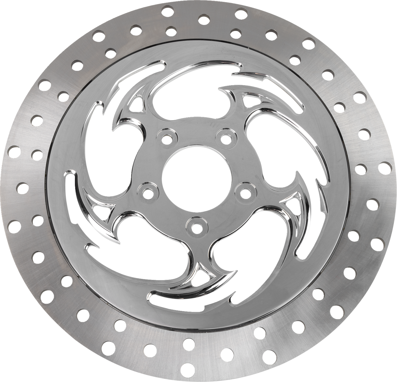 RC COMPONENTS Floating Brake Rotor - Front Left - Savage - 320 mm - Chrome ZSSCOG320A-85C-LF2K — image 1