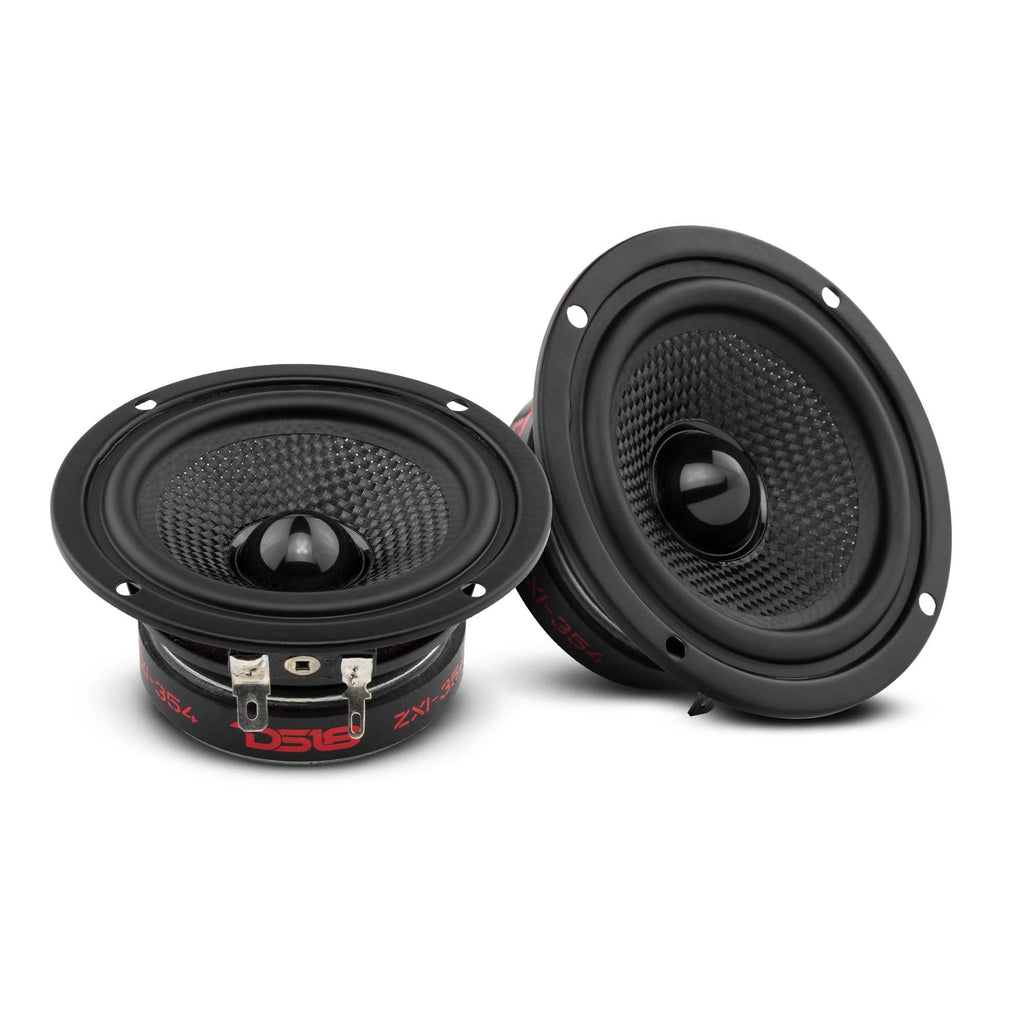 DS18 ZXI-354 ZXI 3.5" Full-Range Speakers with Kevlar Cone | 40 Watts RMS 4-Ohm — image 1
