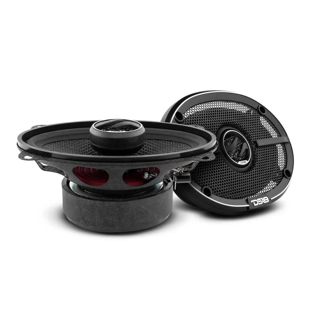DS18 ZXI-464 ZXI 4x6" 2-Way Coaxial Speakers with Kevlar Cone | 60 Watts RMS 4-Ohm — image 1